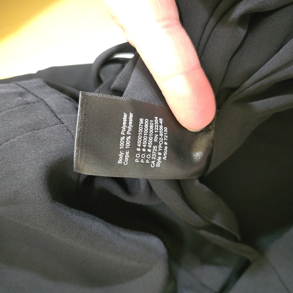 Aritzia Sunday Best Alexi Black Long Sleeve Wrap Mini Dress 4 - Picture 7 of 7